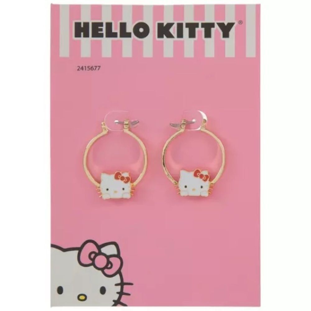 New Sanrio Hello Kitty Hoop Earrings